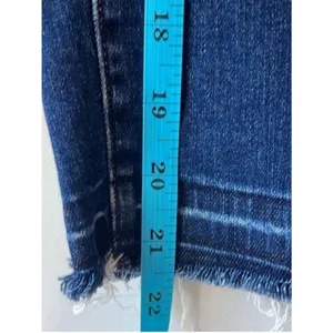 Uniqlo Wide Leg Crop Jeans Raw Hem High Rise thumbnail 8