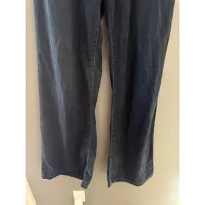 Goldsign Orchid Wide Leg Tall Jeans Dark Wash Blue Flare Denim 28 Made in USA thumbnail 5
