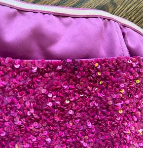 Retrofete Heather Hot Pink Sequin Mini Strapless Party Cocktail Dress thumbnail 4