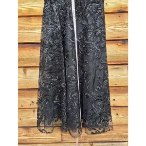 NW0T MAC DUGGAL 20400 Black Feather Shoulder Embellished Dress Size 8 thumbnail 9
