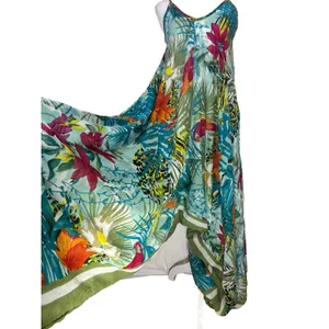 Rebecca Donde Women's Harem Wide Leg Jumper/Cover-Up OSFM Tropical Resort Beach‎ thumbnail 2