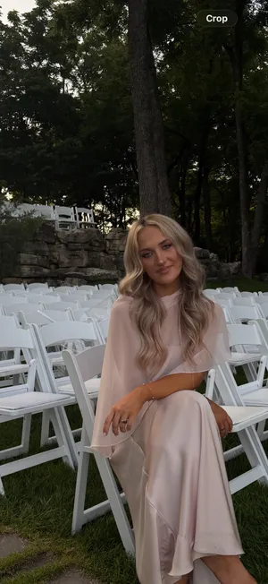Azazie Blushing Pink Bridesmaid Dress thumbnail 2
