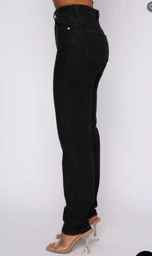 White Fox Who’s That Girl Straight Black Jean thumbnail 4