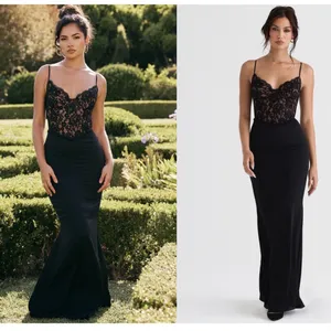 House Of CB 'Cara' Black Corset lace gown Maxi Dress/Size XS NWOT thumbnail 4