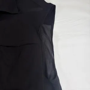 Zara Womens Black Sleeveless‎ Button Down Mesh Trim Pocket Shirt Medium NEW thumbnail 9