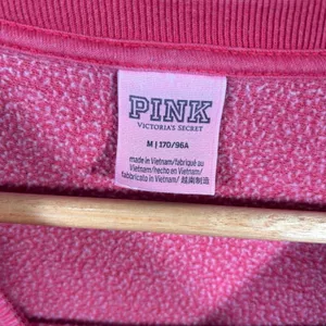 PINK Victoria's Secret Oversized Fleece Crewneck Sweatshirt Medium Berry Pink thumbnail 5