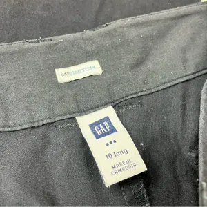 GAP Factory Navy Stretch Straight Leg Chino Cotton Pants Womens 10 LONG thumbnail 3