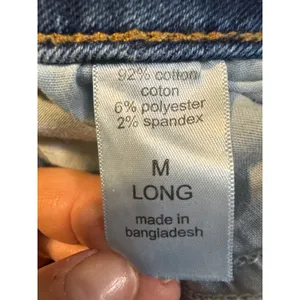 Maurices M. Jeans High Rise Skinny Distressed Button Fly Blue Denim 29x28.5 thumbnail 10