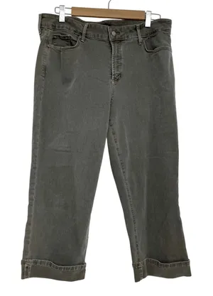 NYDJ Army Green Marilyn Crop Jeans Lift Tuck Technology Womens 14 Fall Denim thumbnail 1