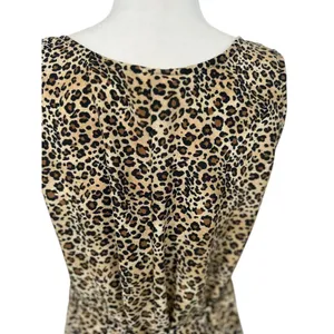 Vintage‎ Animal Print Maxi Dress Womens 10 Leopard Print Sleeveless Tie Back USA thumbnail 6