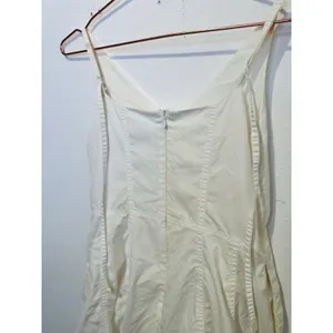 DUNST Women's White Flattering V-Neckline Skirt Flowy A-Line Maxi Dress Size XS thumbnail 9