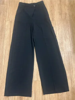 Mango Black Wide-Leg Tailored Trousers thumbnail 2