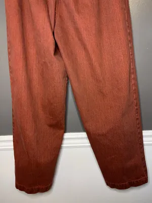 Big Bud Press Denim Trousers Jeans Womens L Red Medium Wash Relaxed Straight thumbnail 6