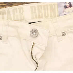Rewash Juniors Ripped Natural Wash Skinny Jeans 2606602 Ivory Off White 5 thumbnail 5