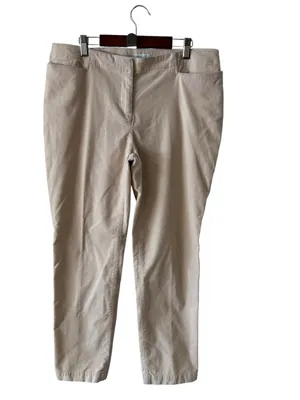 J Jill Corduroy Straight Leg Pants Cream Size 10 Petite thumbnail 9