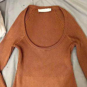 Jonathan Simkhai Jayline Pullover &‎ Bralette Set Ribbed Knit Dawn Size Large Brown thumbnail 13