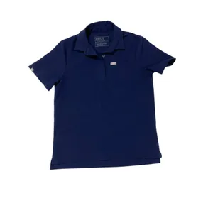 FIGS Nala Short Sleeve Scrub Polo Top - Blue - XS thumbnail 5