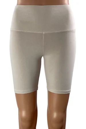 Aritzia TNA Women's White High Rise Yoga Workout Athletic Biker Shorts Size S thumbnail 1