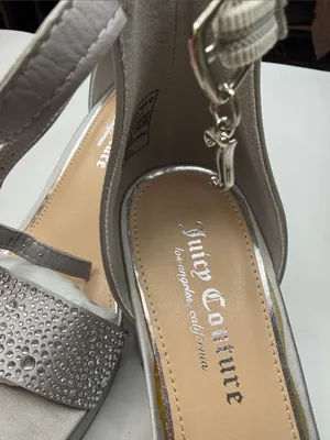 Juicy Couture Women's Nelly Rhinestone Two-Piece Platform Dress Sandals Size 8 thumbnail 6