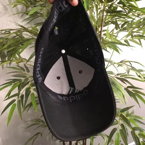 Adidas Baseball Hat Cap Black Gray Flex Logo Embroidered Sporty Climalite Top Preppy S/M Unisex Men Women thumbnail 3