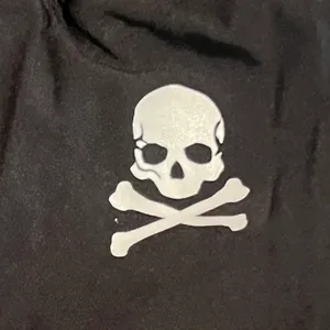 Womens sz6 Lululemon Hotty Hot High Rise Short 4" Black Skull Crossbones Custom thumbnail 4