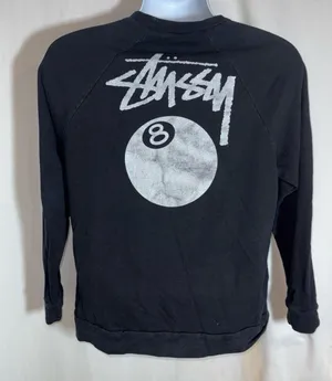 Stüssy 8 ball black long sleeve thumbnail 1