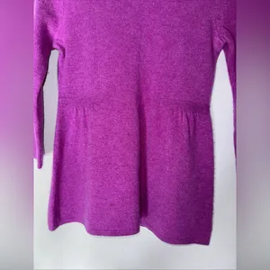 J Crew Divina Small Purple Cashmere‎ Sweater thumbnail 3