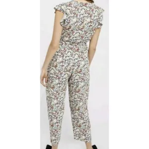 Free People Jumpsuit Womens XS Multicolor Floral Flutter‎ Sleeve Boho Jumpsuit thumbnail 3