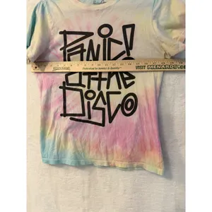 Panic! At The Disco Shirt Large L Tie Dye Band Tee Pastel Graphic Cotton 2016 thumbnail 5