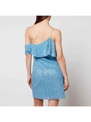 STINE GOYA Ice Blue Kenza Sequined Sequin Dress Size XS NEW NWOT thumbnail 3