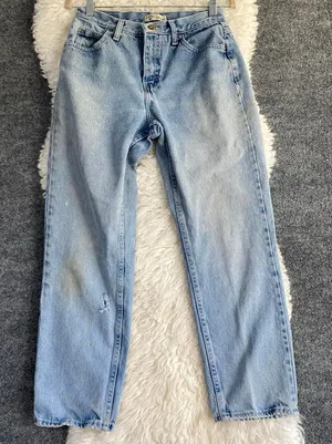 Vintage Lee Riders Jeans Light Blue Relaxed Straight Leg Denim Alt Edgy Normcore thumbnail 1