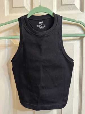 Amazon Ribbed Black Tank thumbnail 1