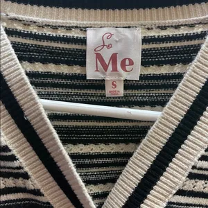 SO Me Ribbon Button Crop Cardigan Black thumbnail 11