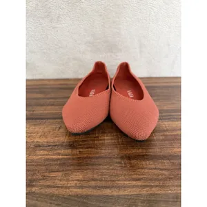 Vivaia Pointed Toe Ballet Flats Womens 5 EU 35.5 Red Walking Knit Ballet thumbnail 5