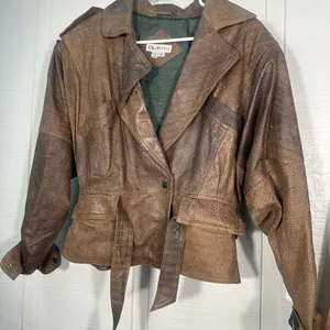 Vintage Jarrod’s Leather Jacket Size Medium GUC thumbnail 2