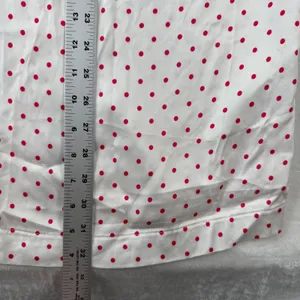 Mohito Women Polka Dot Off Shoulder Ruffle‎ Midi Dress White Red Size 32 NWT thumbnail 7