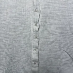 The Shirt Rochelle Behrens Women Cotton Gauze Button Down Medium White Luxury‎ thumbnail 5
