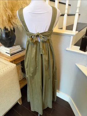 Anthropologie HD in Paris Olive Green Amity Wide-Leg Jumpsuit Size 0 thumbnail 7