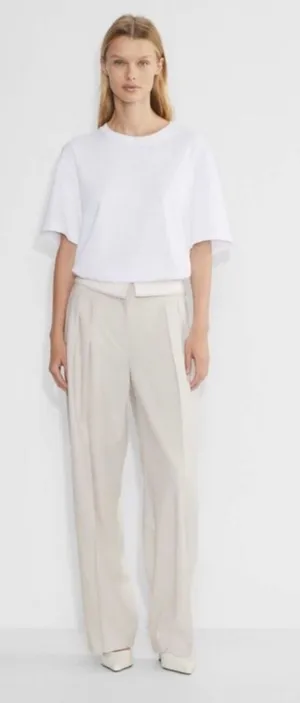 Aritzia BABATON Bureau Foldover Waist Trouser Pants thumbnail 1