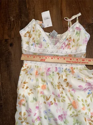 Rue21 Cream Floral High-Low Maxi Dress thumbnail 7