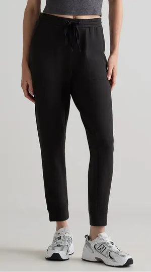 Quince SuperSoft Fleece Tencel Modal Jogger Sweatpants Black XL thumbnail 1