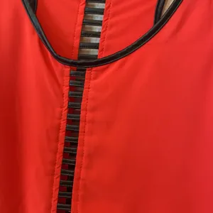 Red Day Trip Tank with Black Pleather Detail thumbnail 2
