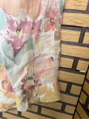 Lauren Ralph Lauren white floral button down shirt size medium thumbnail 4