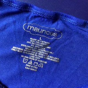 Maurice’s Elegant Blue Lace Trim Women's Top thumbnail 8
