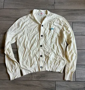 Women's Cream Button-Front Cardigan Sweater thumbnail 1