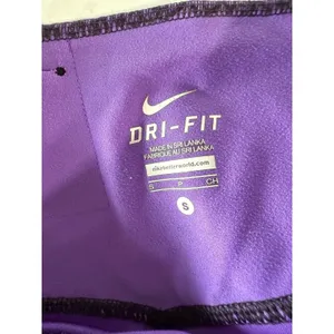 Nike‎ Dri-FIT Capri Leggings Small Purple Print & Blue Running Tights set 2 thumbnail 4