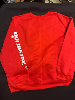 Wound Up Red "Merry & Bright" Woman’s Holiday Sweatshirt thumbnail 3