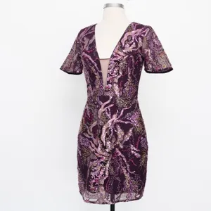 Dress The Population Floral‎ Sequin Embroidery Mini Dress thumbnail 8
