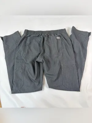 Figs Technical Scrubs Gray Top Pants Set Women's Size XSmall thumbnail 9