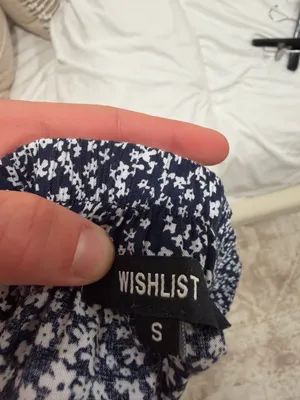 Navy Blue Floral Skirt thumbnail 3